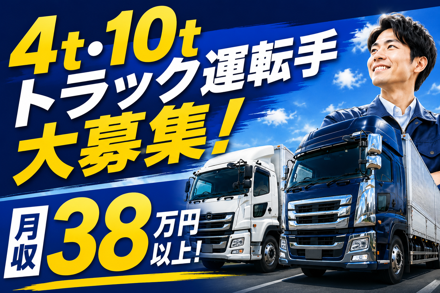 【岡崎市小針町】月給30万円～
自動車部品を運ぶ大型ドライバー